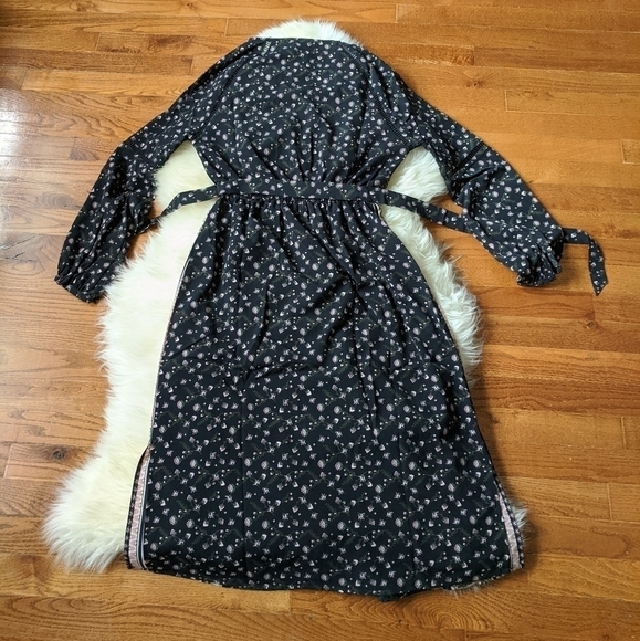 CUPCAKES AND CASHMERE nollie black dress black pink printed small NWT - Picture 5 of 11